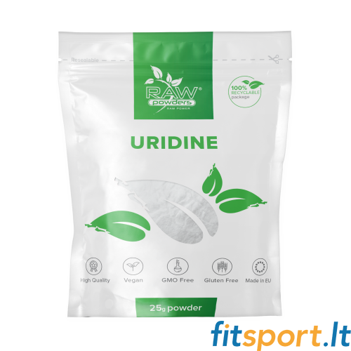 Raw Powders Uridine 25 g. ( Uridino milteliai ) 